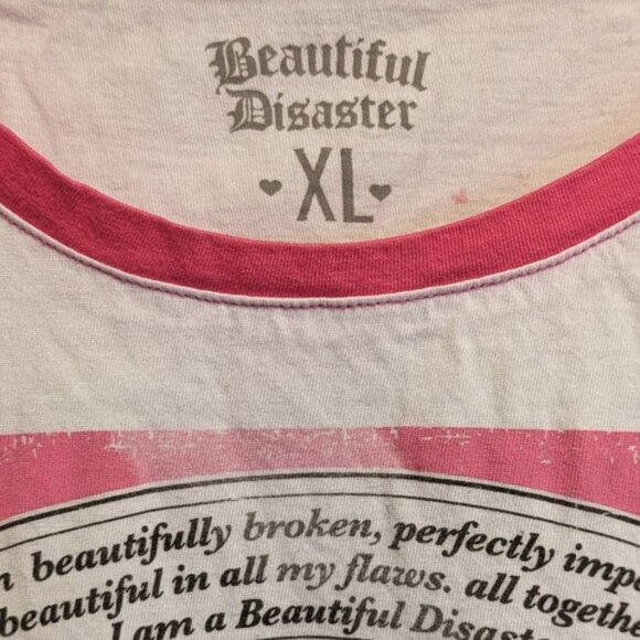 Beautiful Disaster Sleeveless Budweiser Baseball T-shirt BD Logos Women's XL - Picture 7 of 7